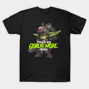 Kids Goblin Mode kids funny adorable character fantasy T-Shirt